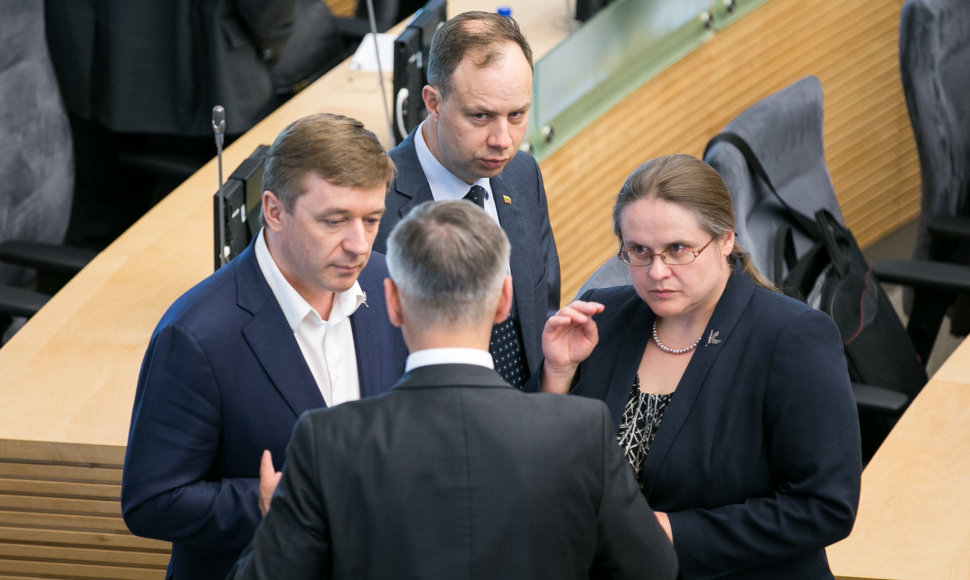 Ramūnas Karbauskis, Aurelijus Veryga ir Agnė Širinskienė