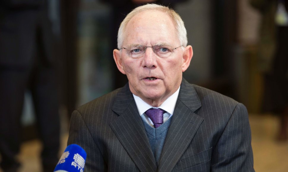 Vokietijos finansų ministras Wolfgangas Schäuble