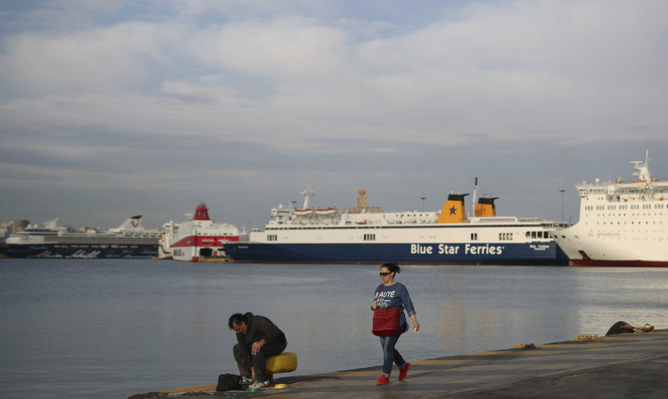 Graikijoje streikuoja jūreiviai