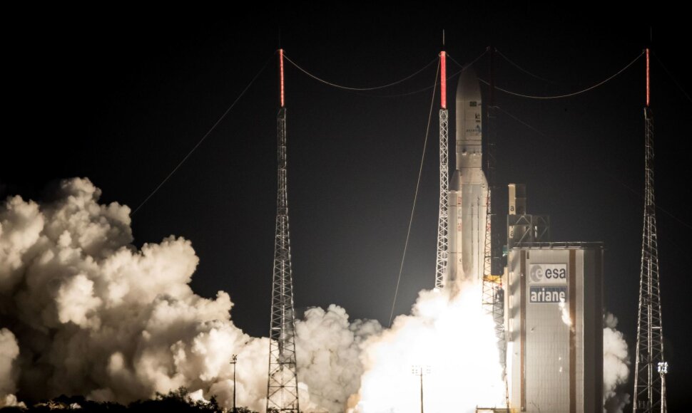 Prancūzijos Gvianoje paleista raketa