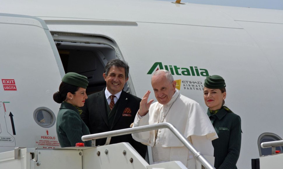 Popiežius Pranciškus išvyksta į Portugaliją