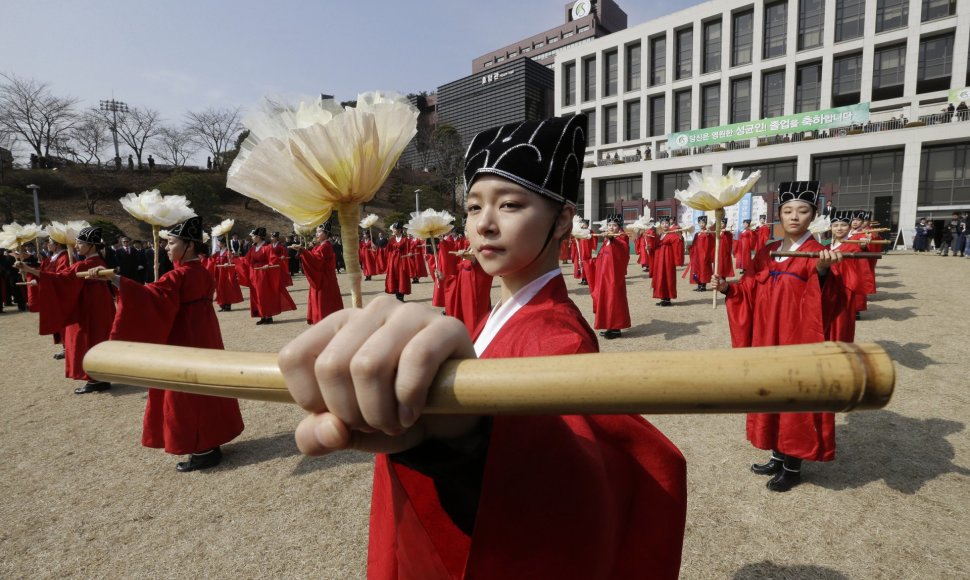 Iškilminga ceremonija Pietų Korėjoje.