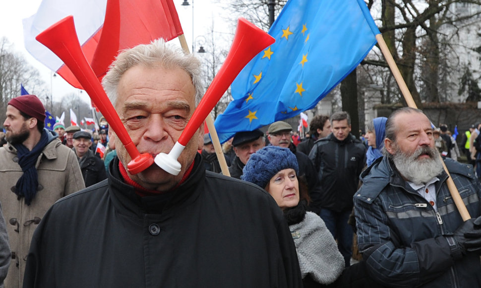 Protestai Lenkijoje