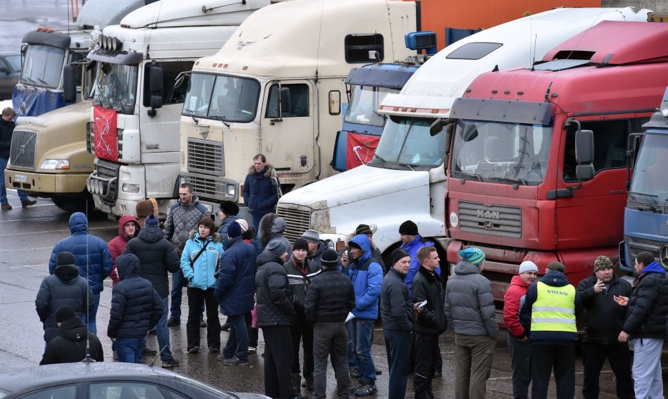 Sunkvežimių vairuotojų protestai Maskvos regione
