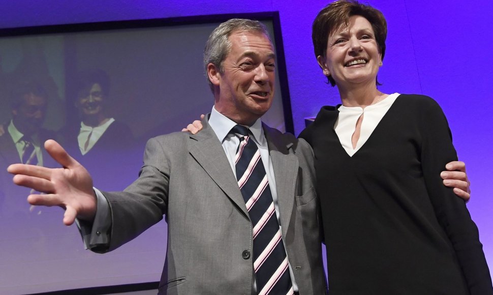 Nigelas Farage'as ir Diane James