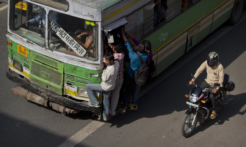 Autobusas Indijoje.