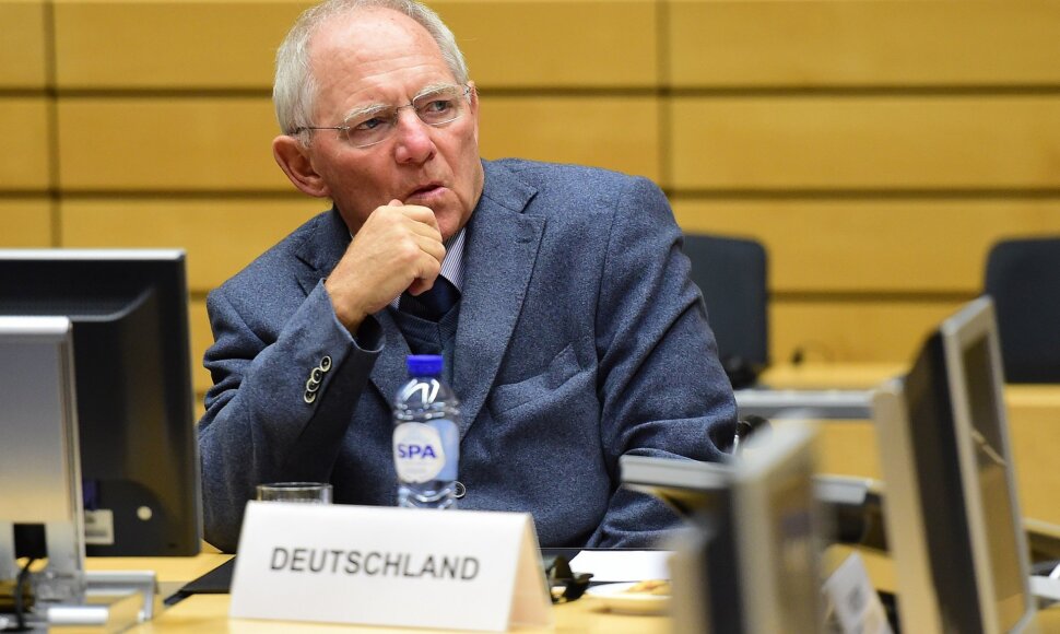 Vokietijos finansų ministras Wolfgangas Schauble