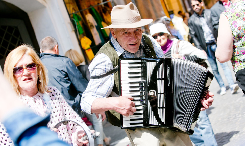 Gatvės muzikos dienos akimirka