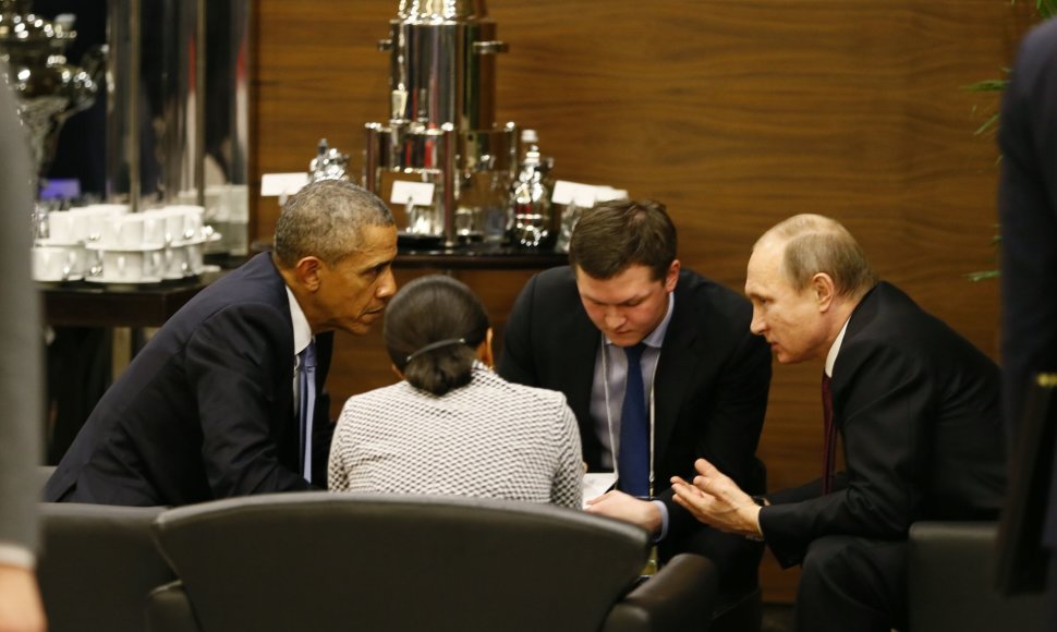 B.Obama susitiko su V.Putinu