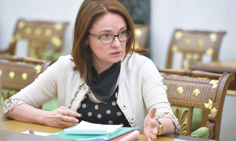 Rusijos centrinio banko vadovė Elvira Nabiulina