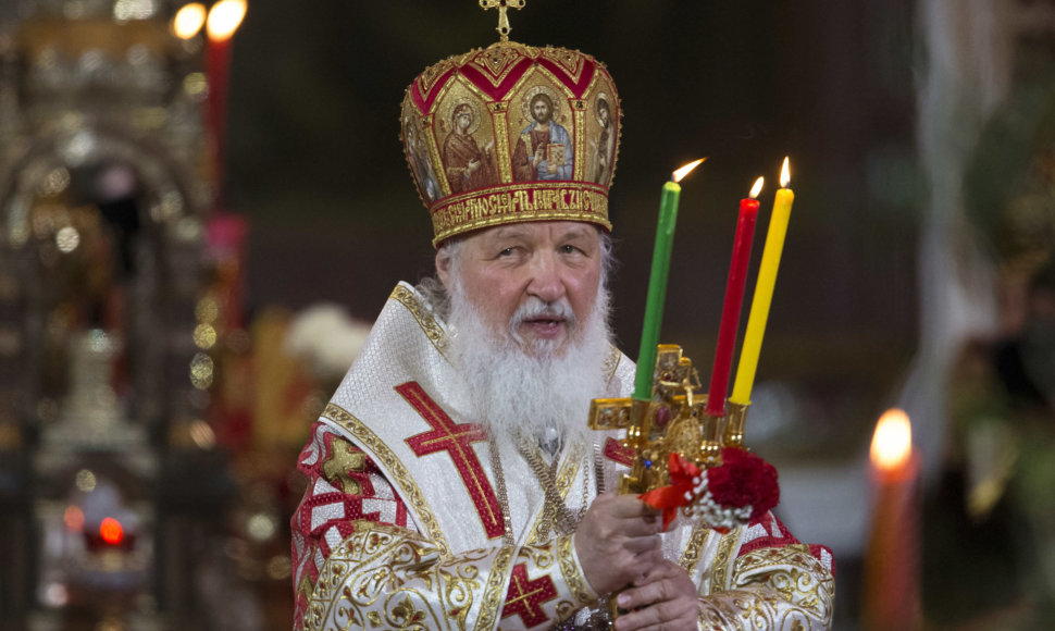 Rusijos stačiatikių bažnyčios vadovas, patriarchas Kirilas