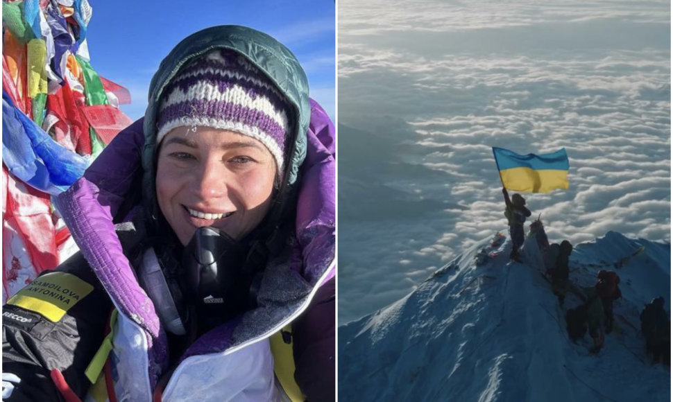 Ukrainiečių alpinistė įkopė į aukščiausią pasaulio viršukalnę