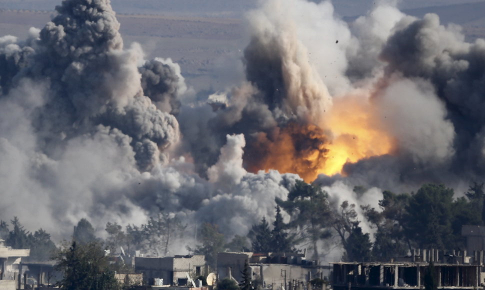 Bombardavimai Sirijoje.
