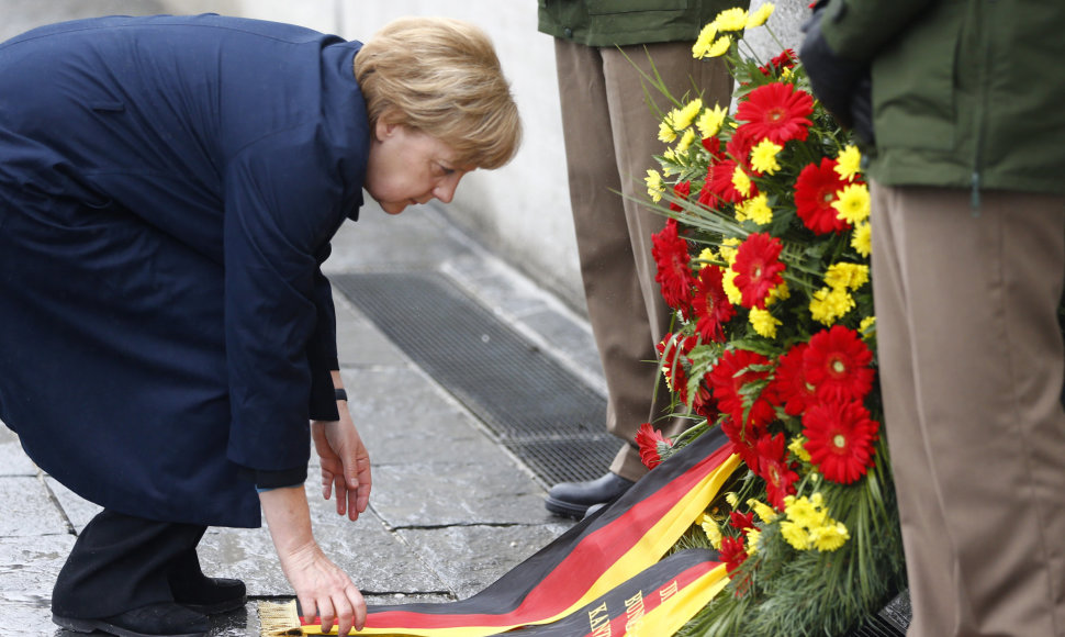 Angela Merkel dalyvavo Dachau išlaisvinimo metinėse