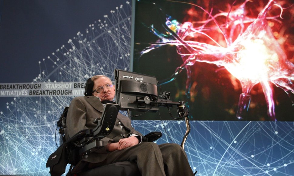 Stepheno Hawkingo ir Jurijaus Milnerio pristatymas Niujorke