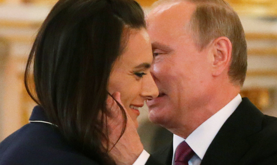 Vladimiras Putinas ir Jelena Isinbajeva