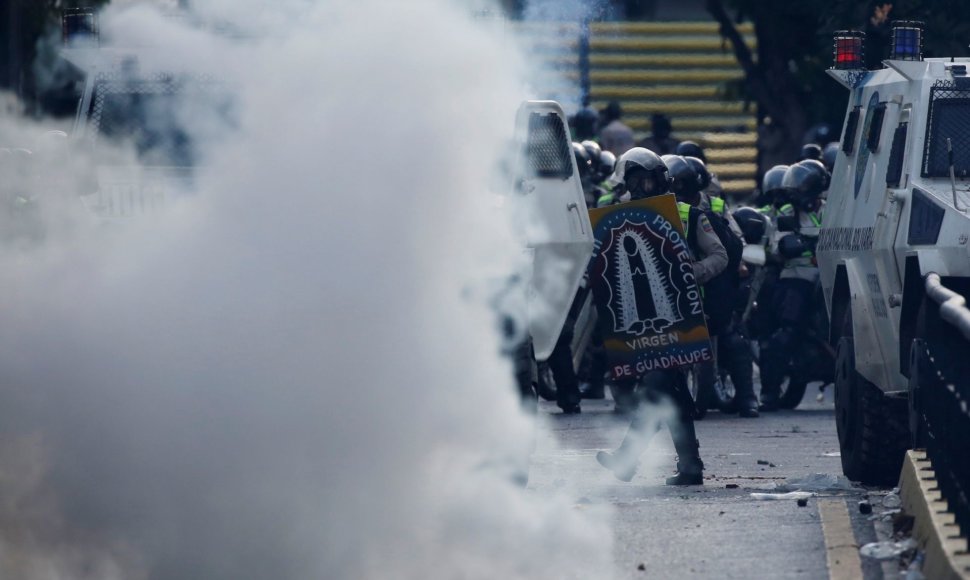 Protestas prieš Venesuelos prezidentą