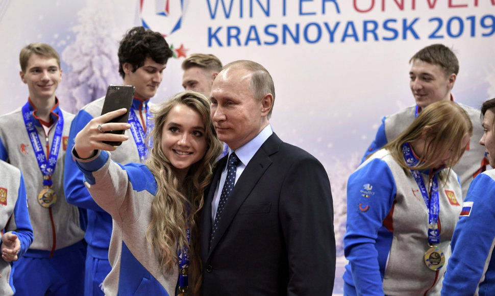 Vladimiras Putinas vieši Krasnojarske
