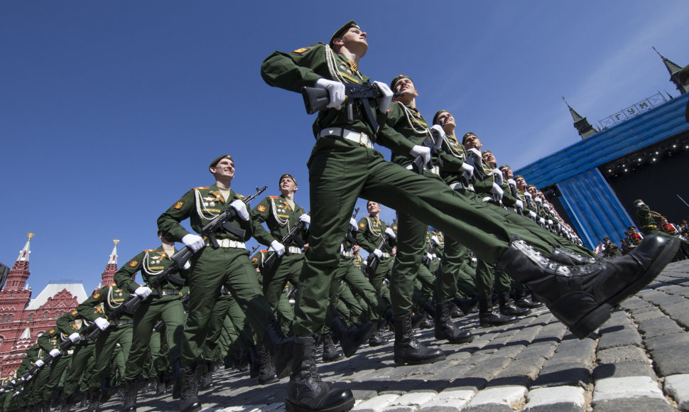 Rusijos kariai Maskvos Raudonojoje aikštėje