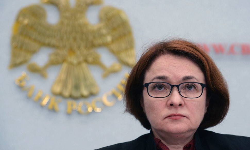 Rusijos centrinio banko vadovė Elvira Nabiulina