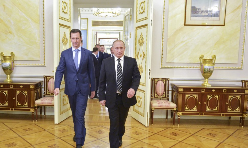 Sirijos prezidentas Basharas al Assadas susitinka su Vladimiru Putinu
