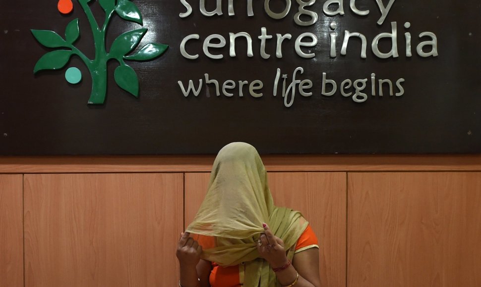 Vienas iš Indijos surogatinės motinystės centrų 