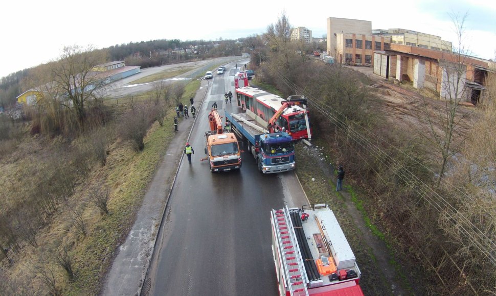 Autobuso avarija Kaune