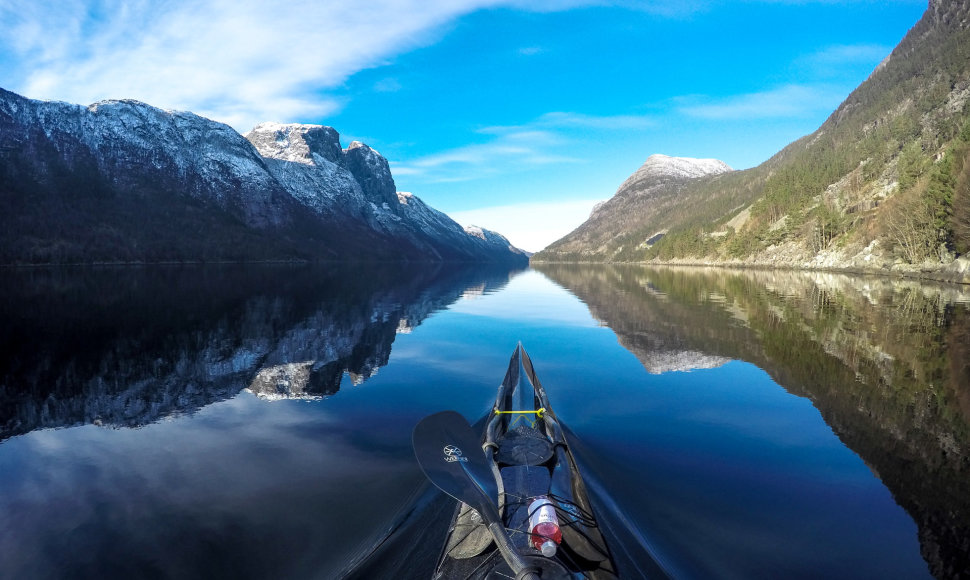 Kelionė baidare po Norvegijos fjordus