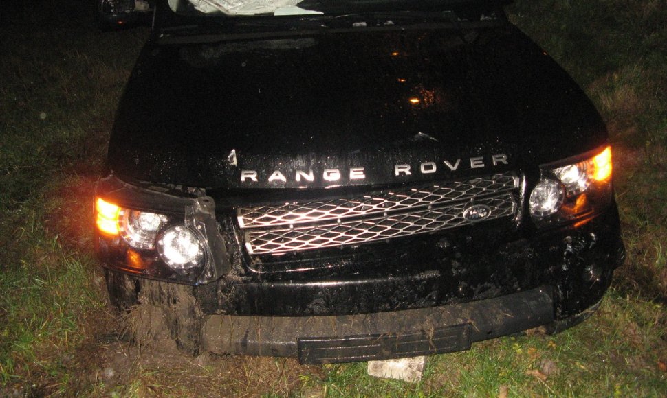 „Range Rover“ po avarijos