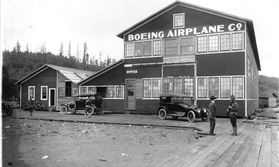 Viena pirmųjų „Boeing“ dirbtuvių 1917 m. 