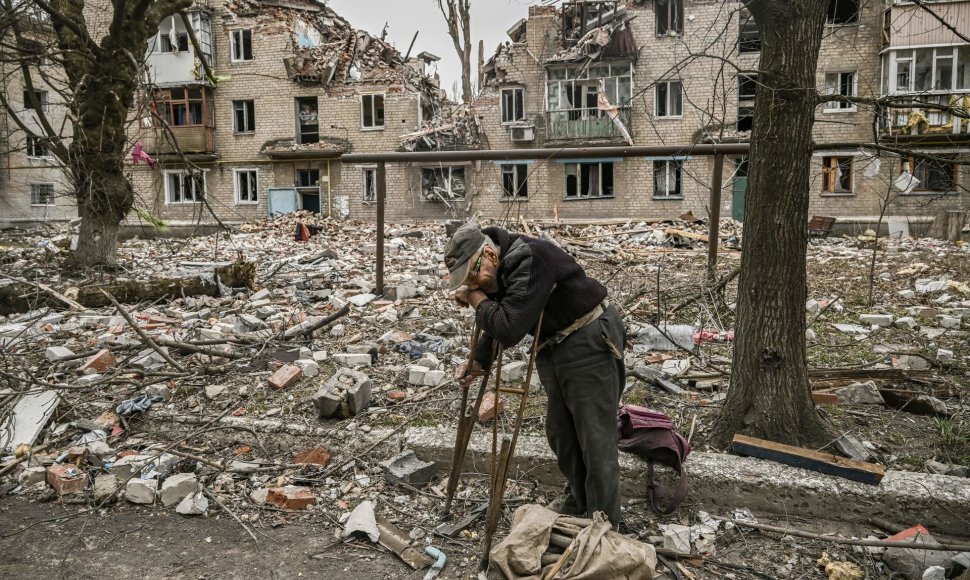 Karo nuniokotas Ukrainos Avdijivkos miestas