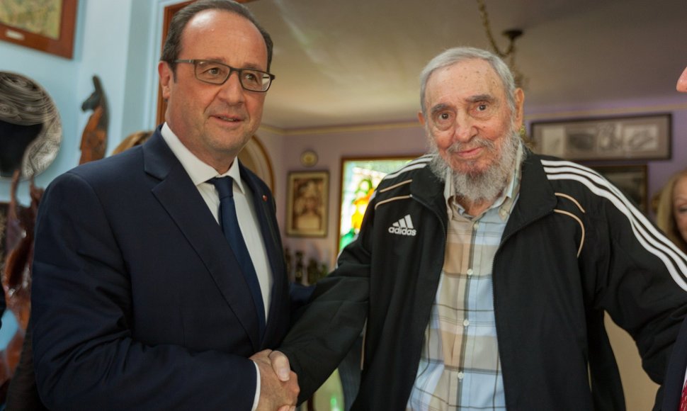 F.Hollande'as ir F.Castro.