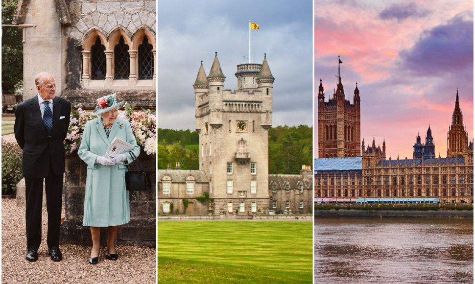 Vietos Jungtinėje Karalystėje, kurias labiausiai mėgo lankyti karalienė Elžbieta II