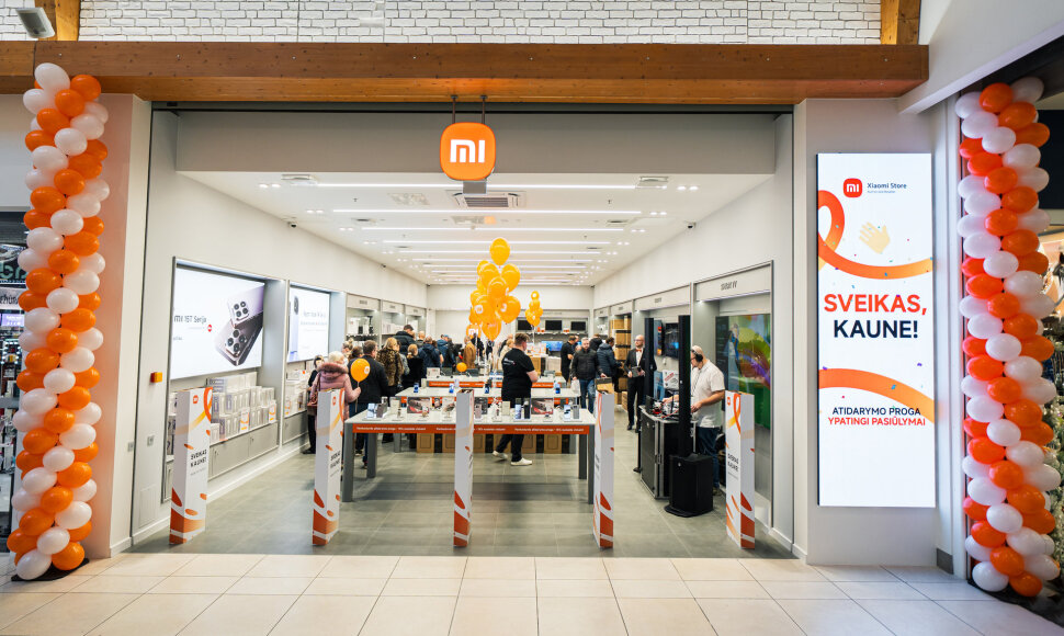 PLC &bdquo;Mega&ldquo; atidaroma vienintelė Kaune &bdquo;Xiaomi&ldquo; parduotuvė