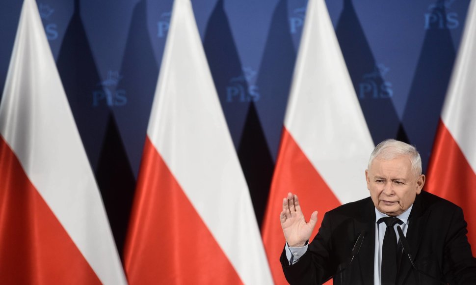 Lenkijos valdančiosios partijos lyderis Jaroslawas Kaczynskis