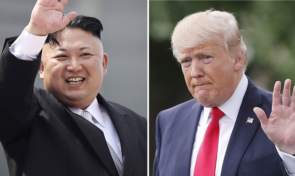 Kim Jong Unas ir Donaldas Trumpas
