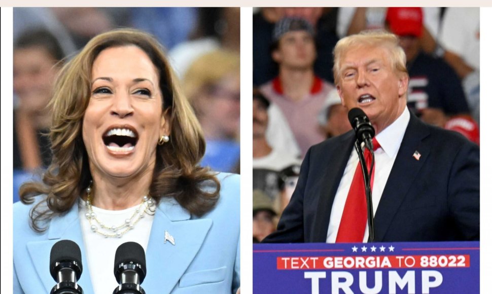 Kamala Harris ir Donaldas Trumpas