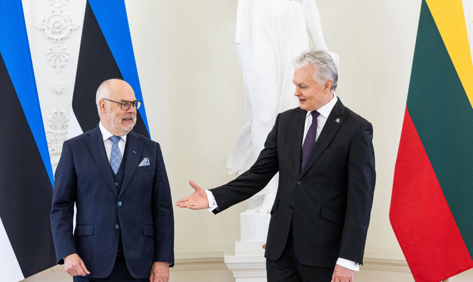 Į Lietuvą pirmojo valstybinio vizito per de&scaron;imt metų atvyko Estijos prezidentas / Pauliaus Peleckio / BNS nuotr.