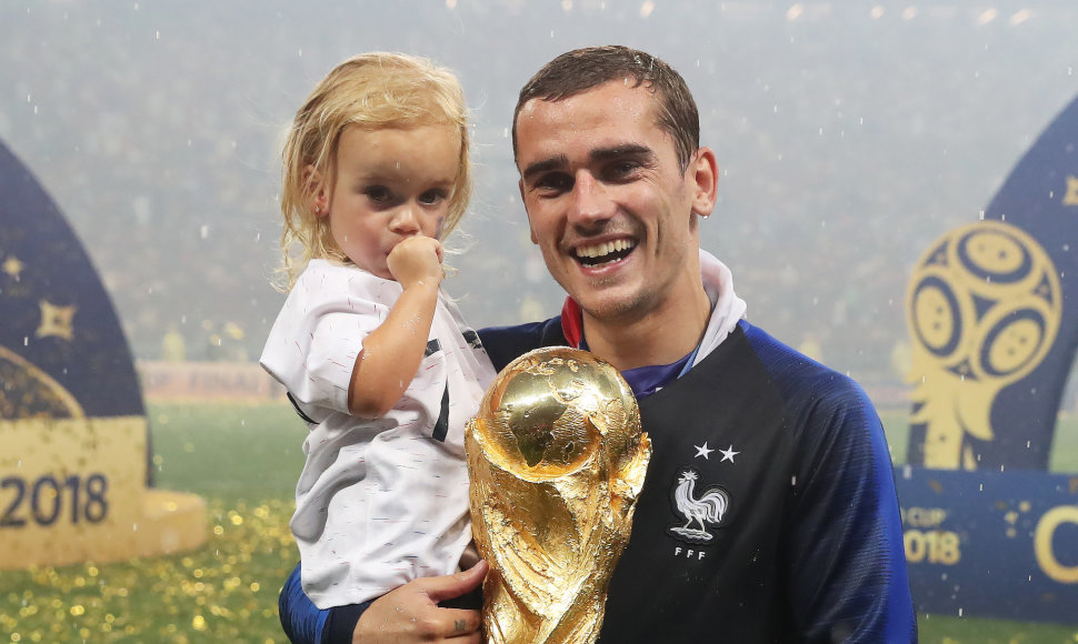 Antoine'as Griezmannas su dukra Mia