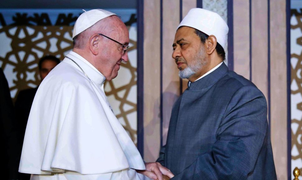 Popiežius Pranciškus ir šeichas Ahmedas el-Tayebas
