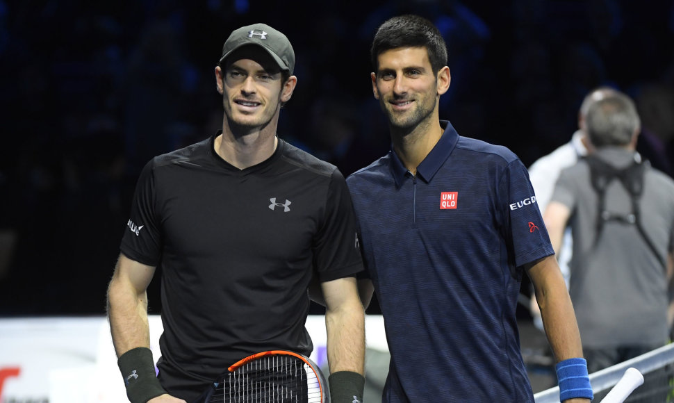 Andy Murray nugalėjo Novaką Džokovičių ir triumfavo „ATP World Tour Finals“ turnyre