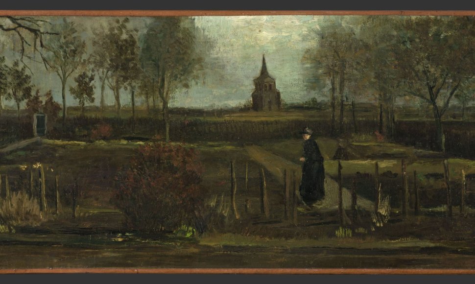 Vincento van Gogo paveikslas „Klebonijos sodas Niunene pavasarį“