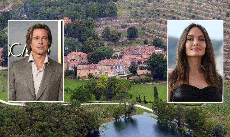 „Chateau Miraval“, Bradas Pittas, Angelina Jolie