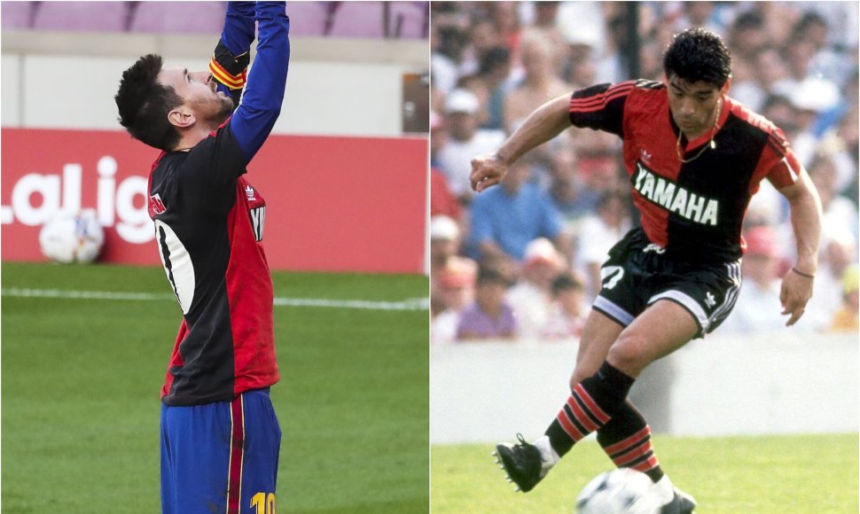 Lionelis Messi ir Diego Maradona