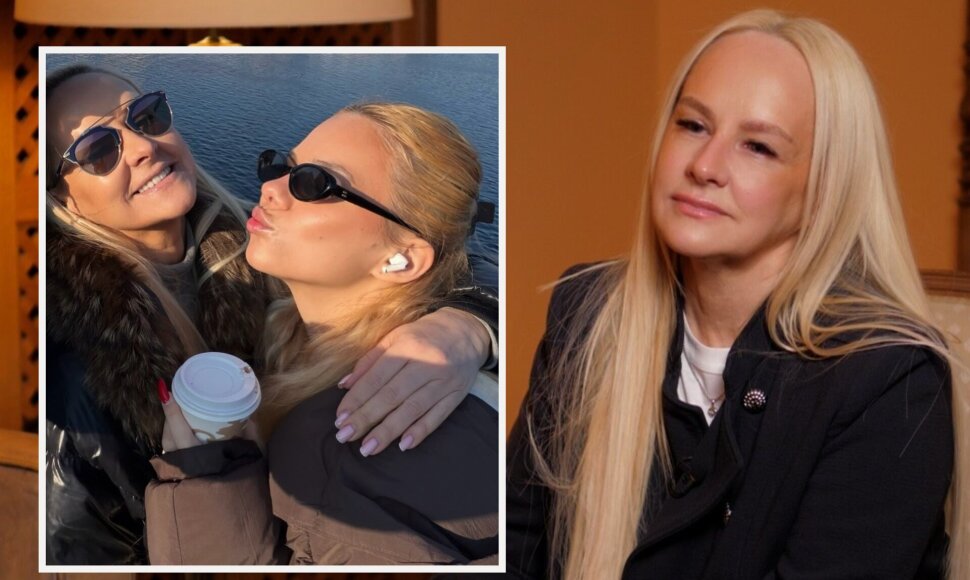 Diana Dargienė su dukra Une