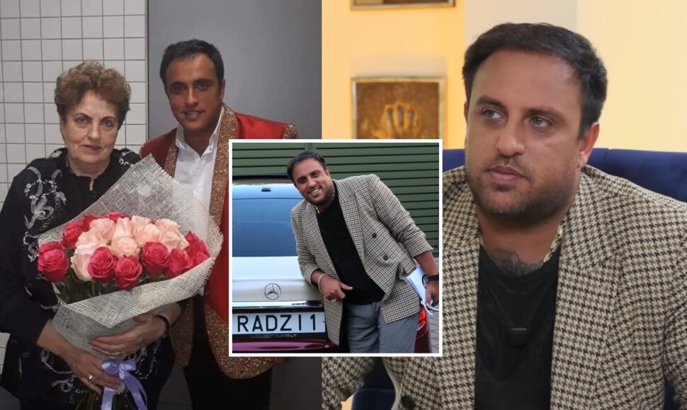 Radžis Aleksandrovičius su mama Vida