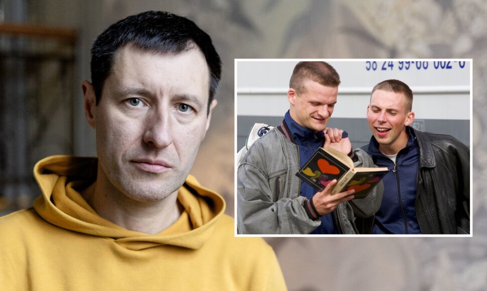 Ignas Mi&scaron;kinis ir filmo kadras