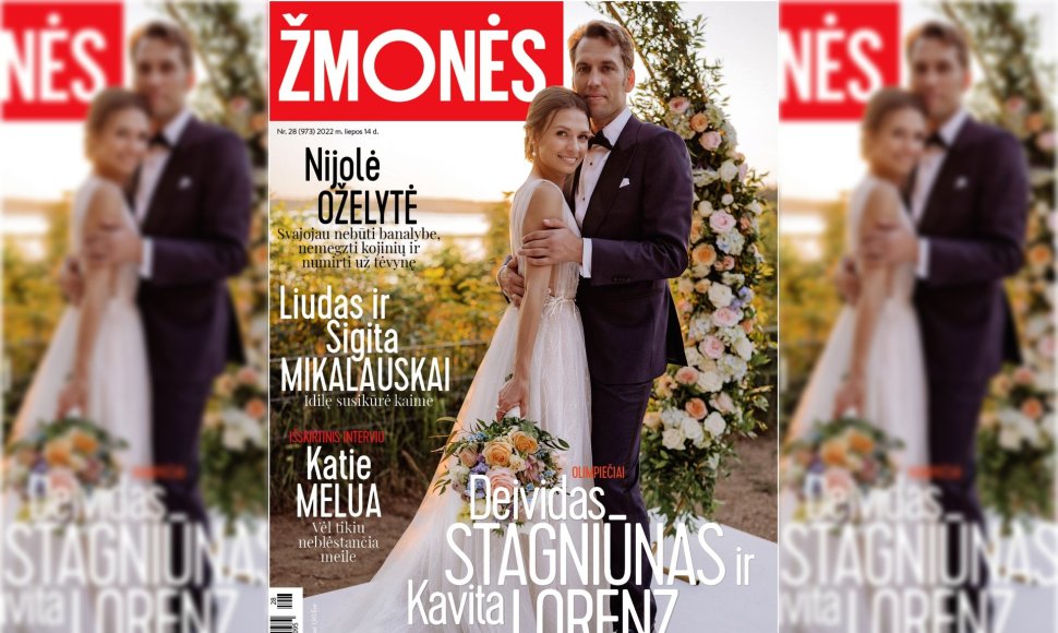 Deividas Stagniūnas ir Kavita Lorenz / Žurnalo „Žmonės“ nuotr.