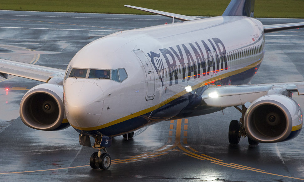 Grįžo „Ryanair“ lėktuvas iš Minsko