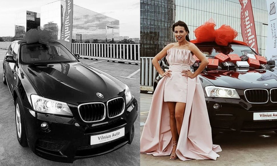 Julija Žižė ir BMW X3 automobilis